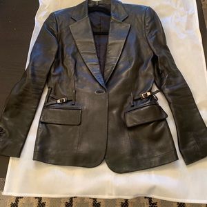 Fabulous Gucci leather jacket size 40